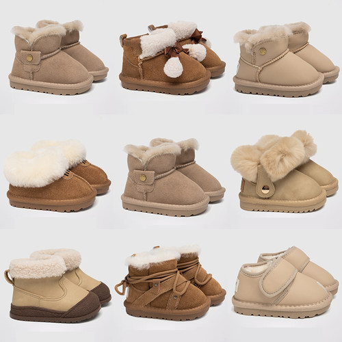 DR.DORA朵拉博士冬季雪地靴宝宝鞋子加绒加厚棉1一3岁2小童清仓款