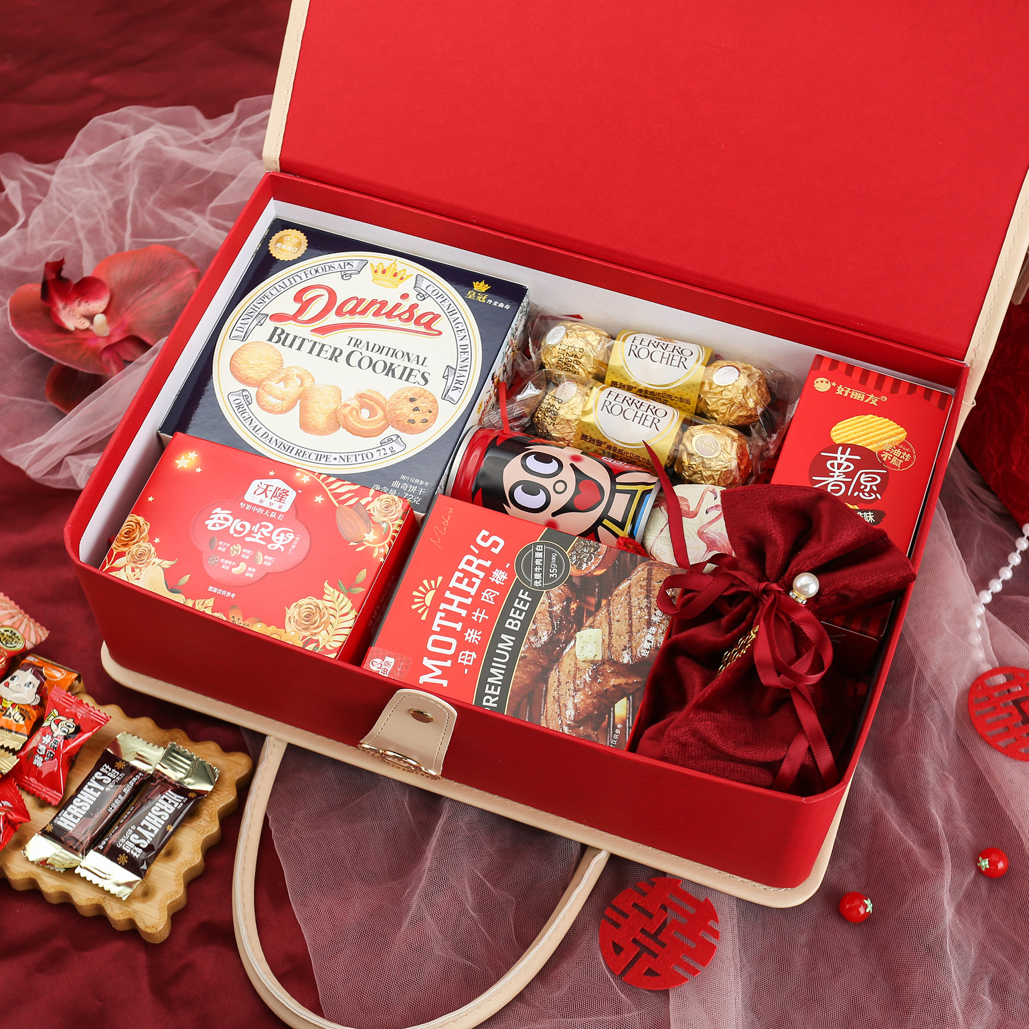 2026新款结婚伴娘回礼品婚宴送宾客高档喜糖成品含糖订婚伴手礼盒