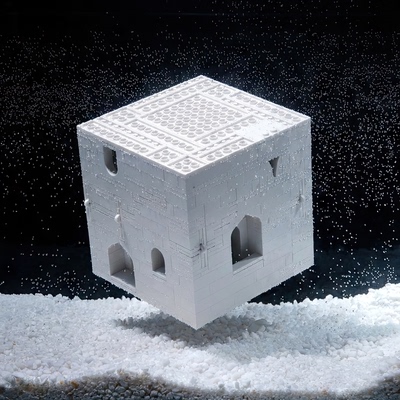 飞天禅意变形小方体积木小颗粒