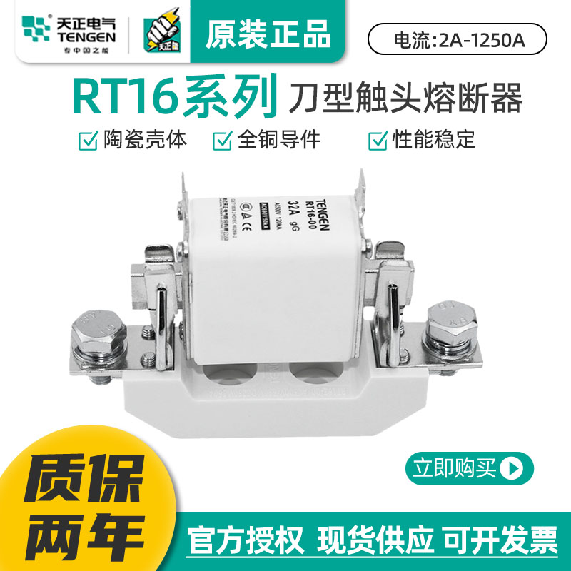 天正RT16 NT00 RT36-00/1/2/3熔断器芯保险丝63A100A250A400A630A 五金/工具 低压熔断器 原图主图