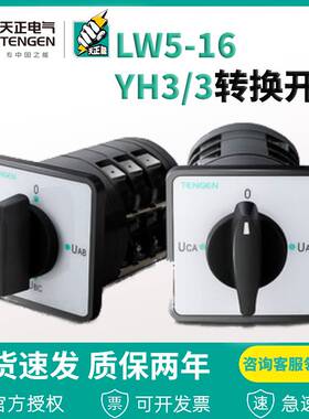 TENGEN天正 LW5-16 YH3/3层节万能电压转换开关旋转组合开关16/3