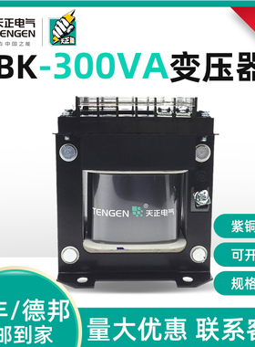 TENGEN天正 BK-300VA机床控制单相变压器380 220 110 36 24V全铜W