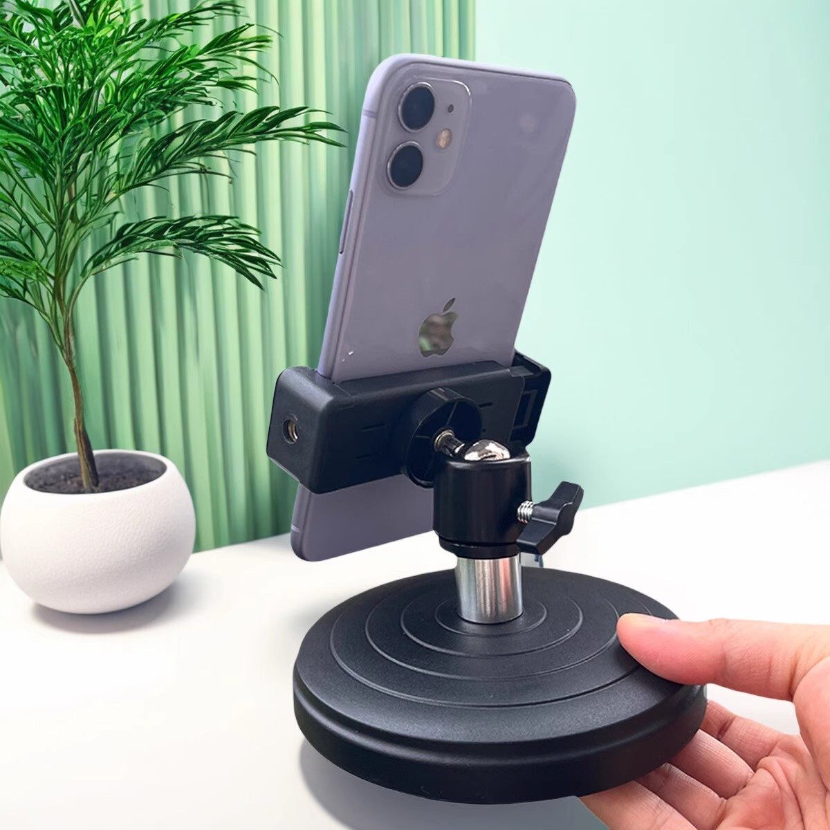 桌面矮款手机直播支架迷你便携专用万向拍摄吃播支架台式懒人支架