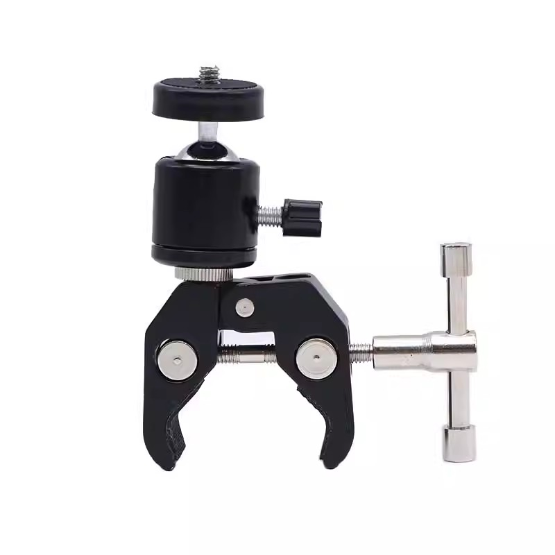 金属大力夹支架蟹钳夹球形万向云台支撑架多功能夹子摄影相机配件