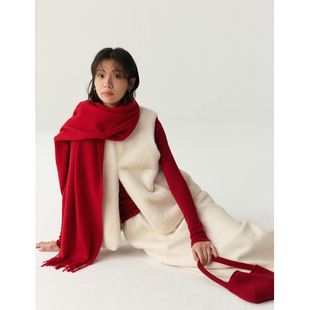 commuse memory 『暖阳绒煦』羊羔毛皮毛一体马甲皮草外套女秋冬