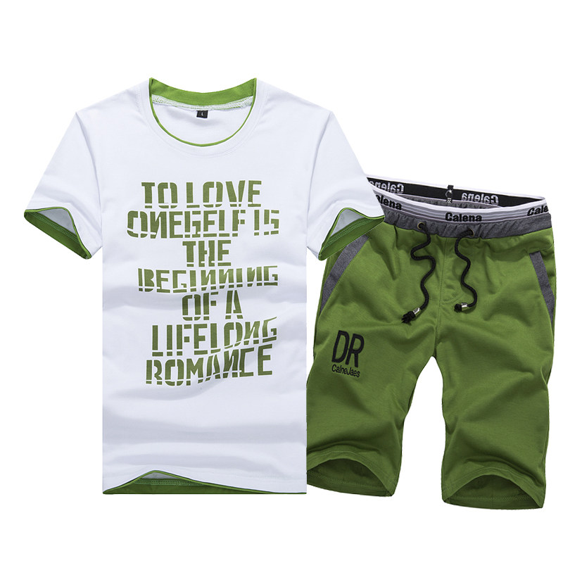 男士T休闲套装潮流夏季短袖t恤男生潮牌一套衣服2019新款短裤体恤在类目 男装, T恤中 - 来自Buy2taobao.com提供专业的淘宝代购服务