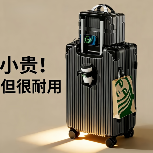 小米族子母行李箱2026新款拉杆箱女20寸24可登机旅行密码皮箱28大