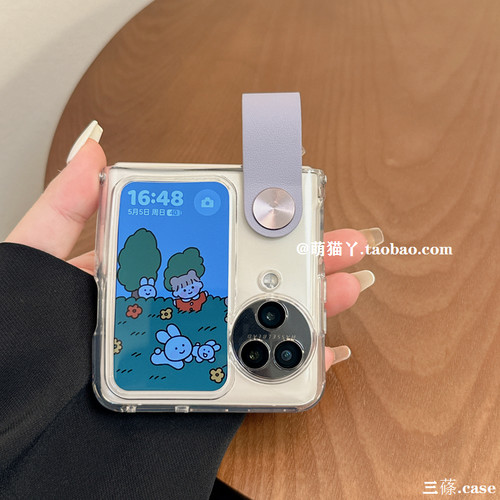 适用findn3flip简约硅胶手腕带