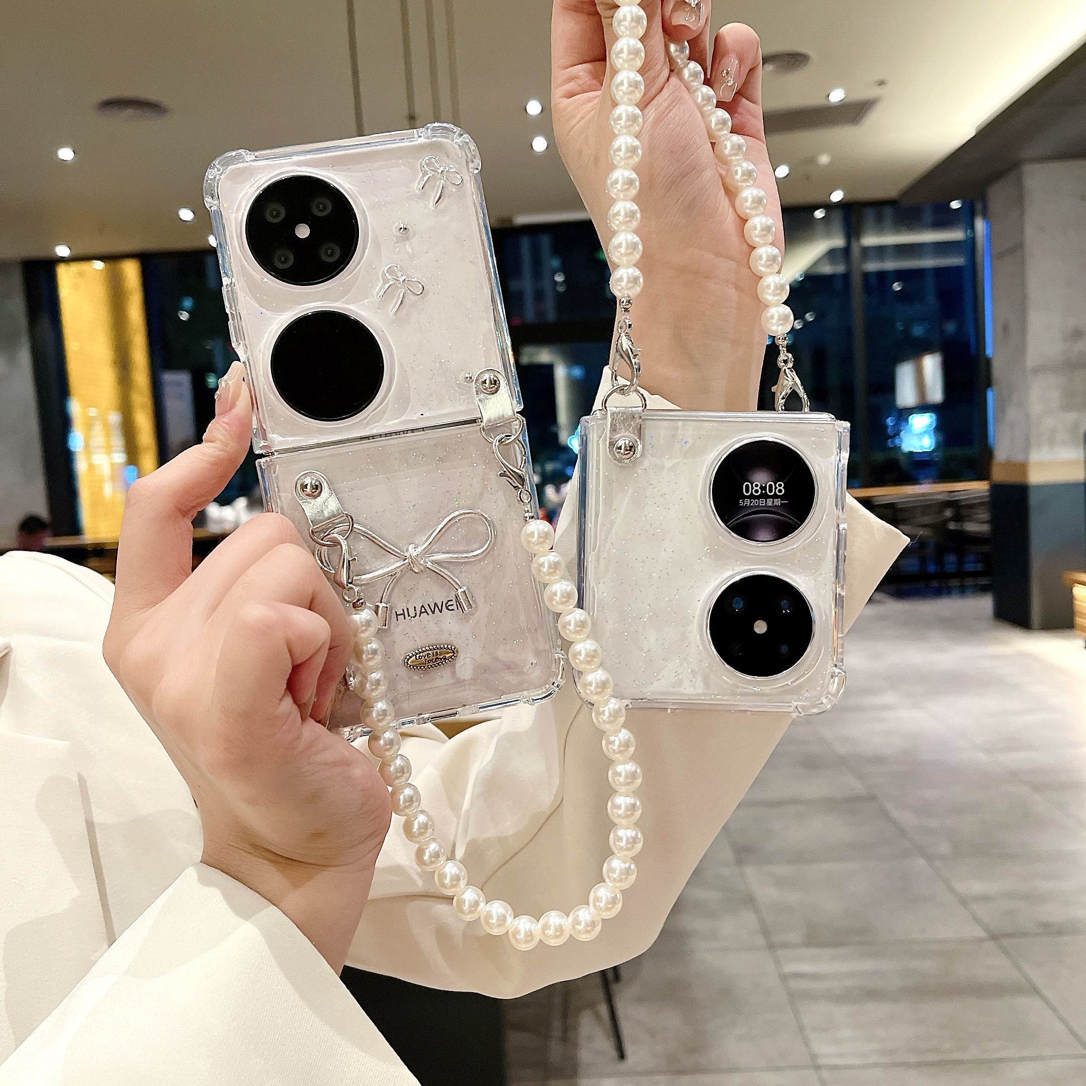 适用华为Pocket2手机壳蝴蝶结女
