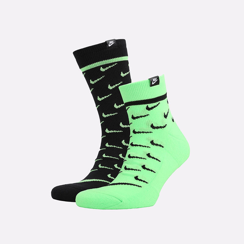Nike耐克小logo满钩2双装高帮中帮袜透气运动袜子 CK5607-902