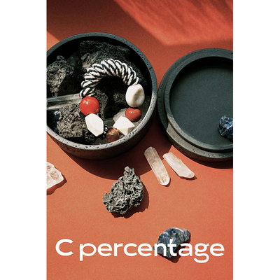 c percentage 原创设计春日系列 创意综合材料手工编织弹力-手串