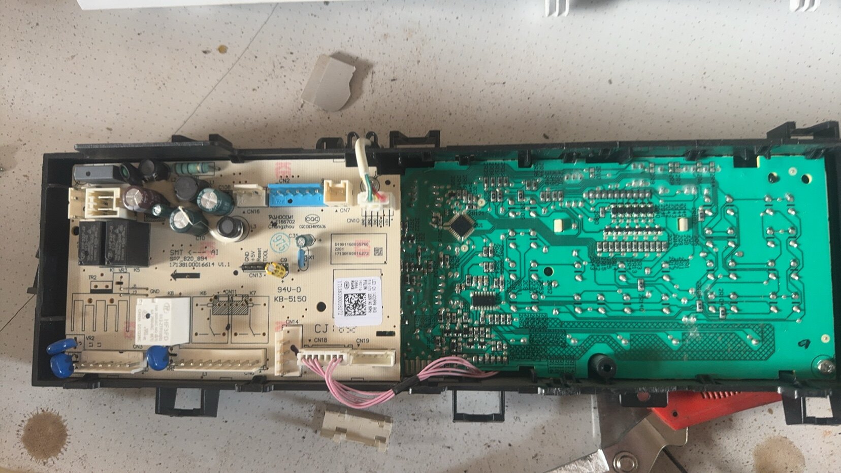 原装美的滚筒洗衣机MG80V330WDX电脑板电路主板17138100016272图片