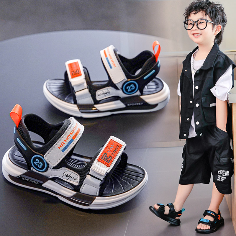 现货速发男童凉鞋2022新款夏季中大童韩版小男孩鞋子宝宝软底儿童