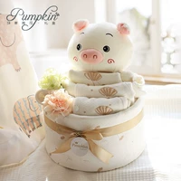 Hộp quà tặng bé bộ quà tặng heo con sơ sinh mùa xuân và mùa thu đông quần áo dày trăng rằm - Bộ quà tặng em bé set quà tặng đầy tháng cho bé gái