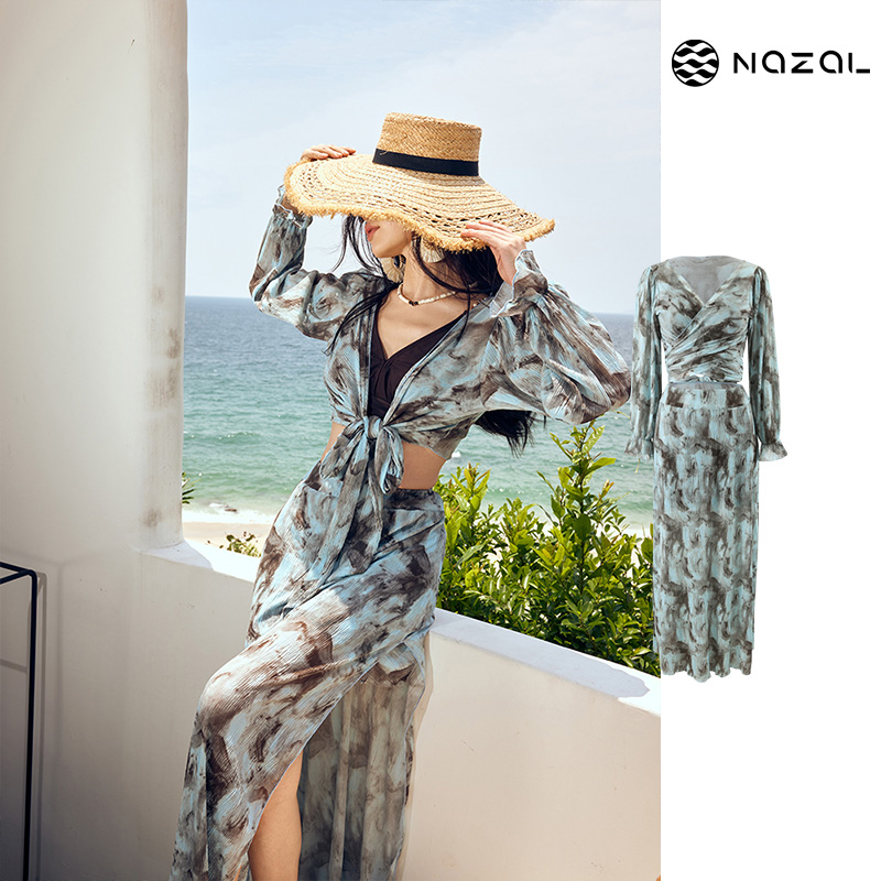 nazal微胖mm大码分体泳衣