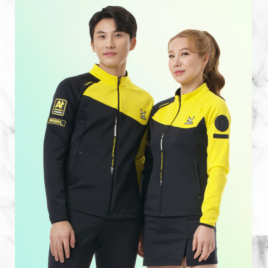 羽毛球服速干MAZERA撞色外套