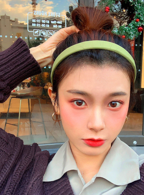 超显白发箍女韩国新款茶色细边头箍个性洗脸百搭外出减龄简约发卡