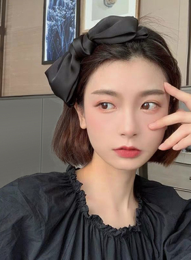 头箍女韩式可爱压发神器简约百搭外出减龄少女发箍头饰蝴蝶结发卡