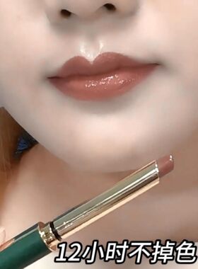 李佳琪推荐正品不掉色不沾杯肉桂奶茶色口红雨衣素颜显白防水滋润