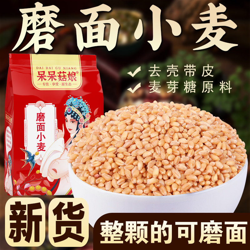呆呆菇娘可磨面小麦粒1/2/3/5斤图片