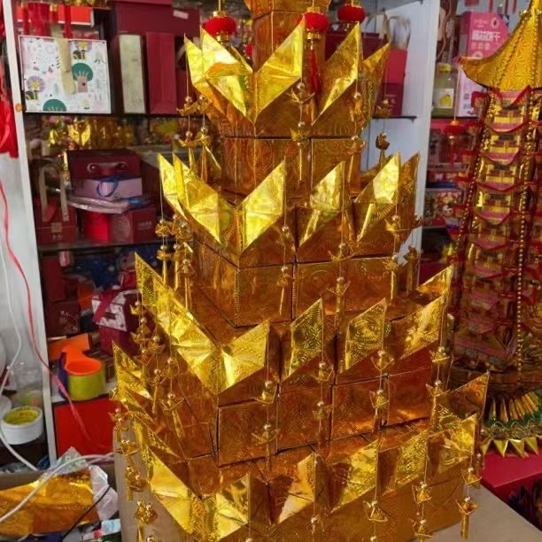 大金山大银山手工折纸材料包(需自折送视频教程)高68宽约40厘米