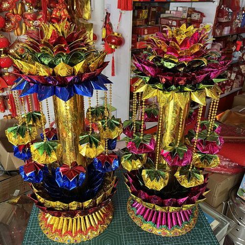 莲花柿柿如意diy豪华手工折纸