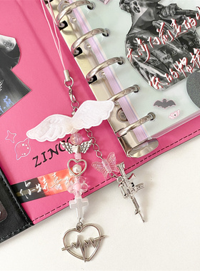 茉笑猫原创串珠手机挂绳包包手机链钱包咕本挂件含贴纸