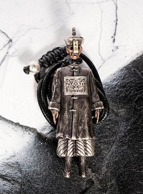 白木黑冰个性朋克僵尸吊坠