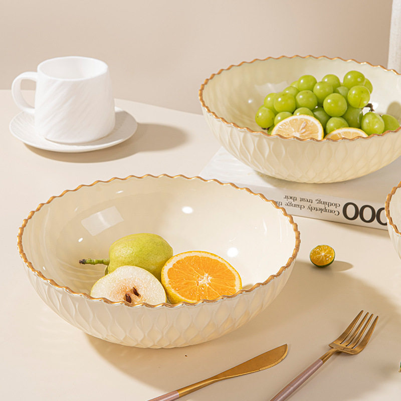 波浪纹轻奢风水果盘PET家用客厅糖果盘前台摆放收零食简约干果盘,餐饮具,果盆/果盘/果篮,淘宝优惠券,粉丝福利购,淘宝优惠卷