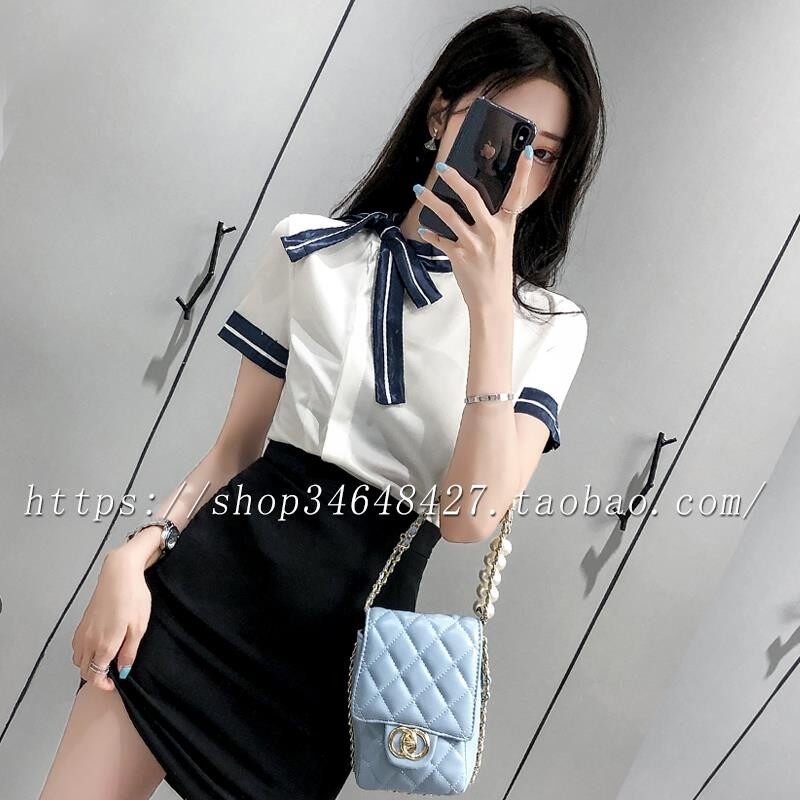 工作服女夏季短袖职业衬衣养生足浴足疗技师制服新款高端气质上衣