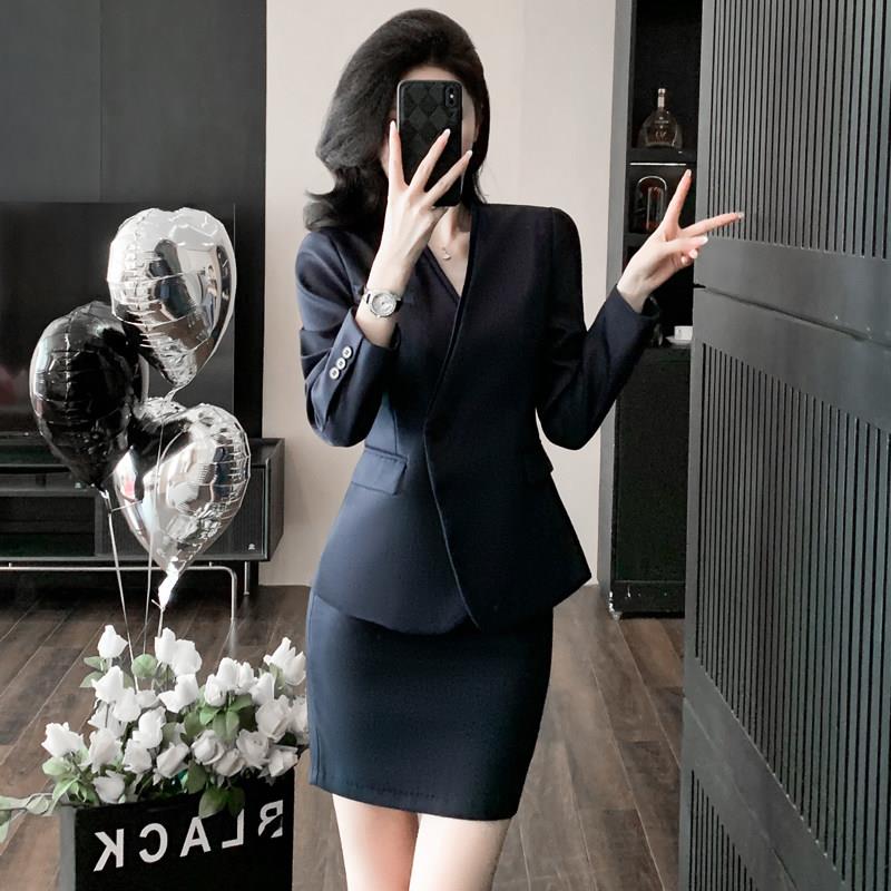 职业西装套装女2026新款秋冬气质高端正装面试工作服前台工装制服