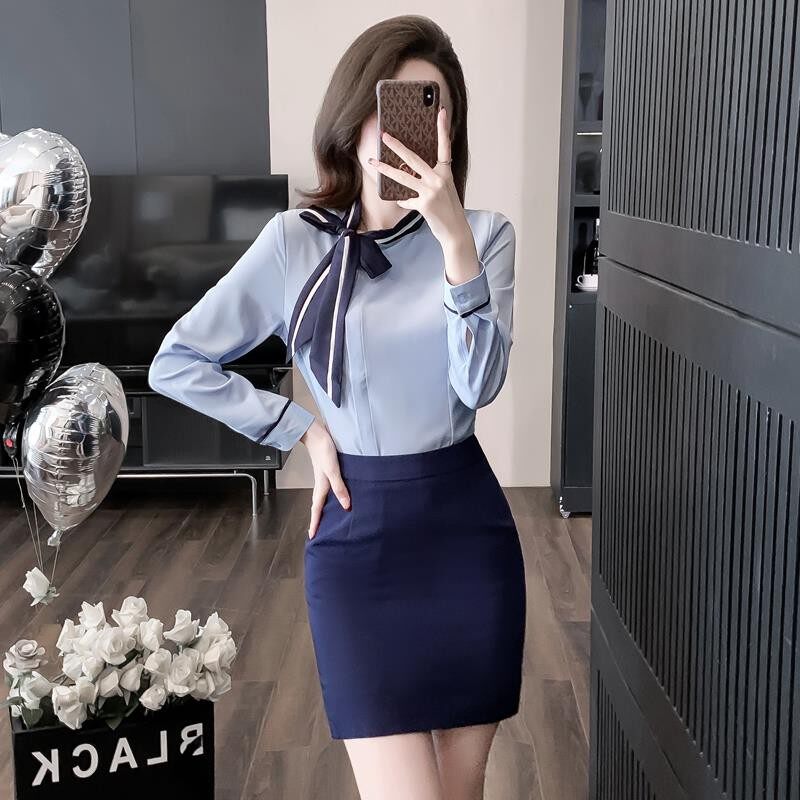 南航空姐制服职业套装高端高铁乘务员工装女职业气质套装裙两件套