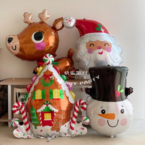 Christmas Foil Balloon GiftsChildrens Balloons Santa Penguin