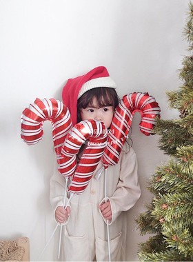 Christmas balloon /〈mini〉 candy cane迷你糖果拐杖铝箔气球