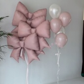 粉色超大蝴蝶结气球束套餐结婚布置派对装 饰订婚求婚用品纪念周年