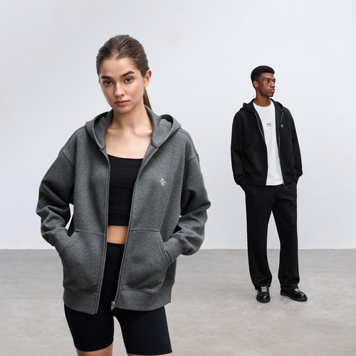 CH丨针织空气层连帽开衫卫衣