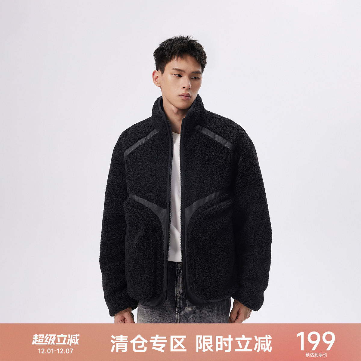 CH保暖加厚羊羔绒夹克