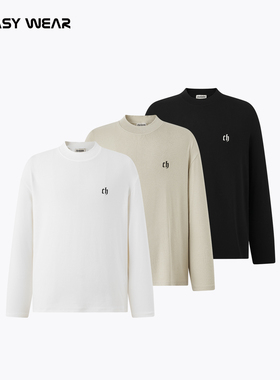 CH丨 柔糯绒感德绒高弹长袖T恤男秋冬新款内搭上衣保暖男士打底衫