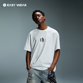 半袖 男生上衣美式 情侣装 字母印花黑色短袖 t恤男潮牌宽松夏季