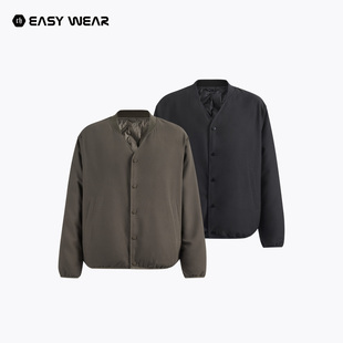 CH丨 外穿内搭双面穿宽松轻薄鸭绒菱格羽绒服男款冬季新款V领外套