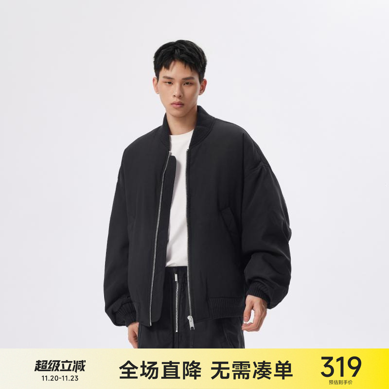 CH经典棒球领飞行夹克