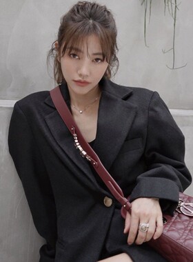 许路儿正品LUREHSU R212189后背收腰西装外套休闲随性帅气秋冬新