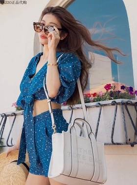 许路儿lurehsu正品R211274 R211273星星綁带丹宁衬衫星星丹宁短裤