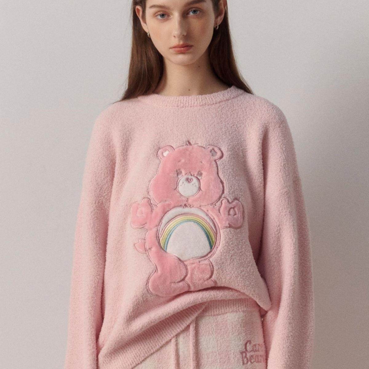 PAZZO正品代购PA1A00578CARE BEARS人物造型珊瑚绒上衣