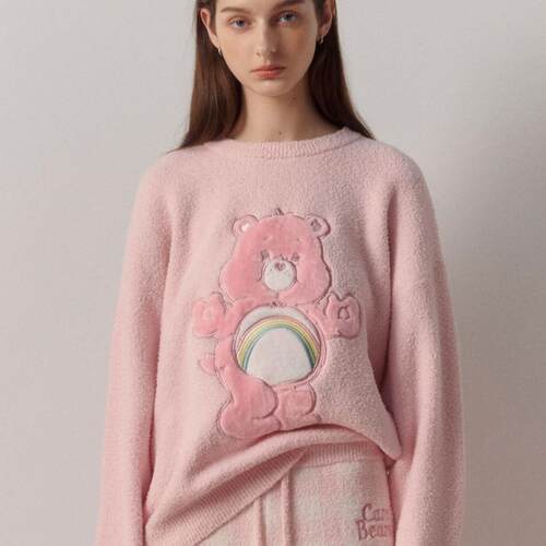 PAZZOCAREBEAR物造型珊瑚绒上衣