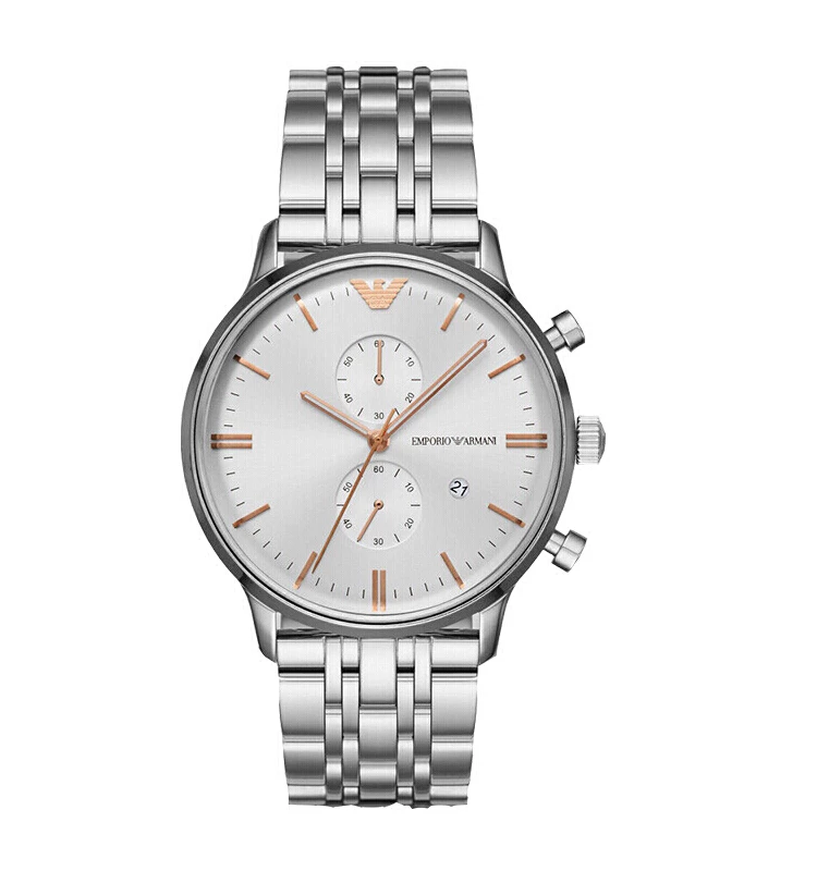 Мужские часы Armani, модные, водостойкий стальной браслет, кварцевые часы с цветными элементами