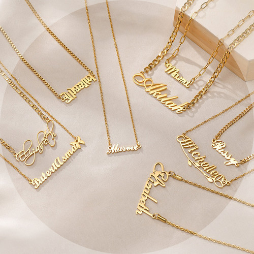 925纯银项链定制英文字母