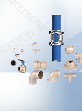 空压机节能蓝色压缩空气管道铝合金等径三通高品质多种管接头