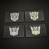 PVC变形金刚反光夜光魔术贴霸天虎臂章胸条胸章背包贴战术士气章
