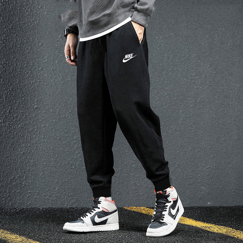 NIKE耐克运动裤男裤夏季新款纯棉针织裤子薄款休闲裤卫裤收脚长裤